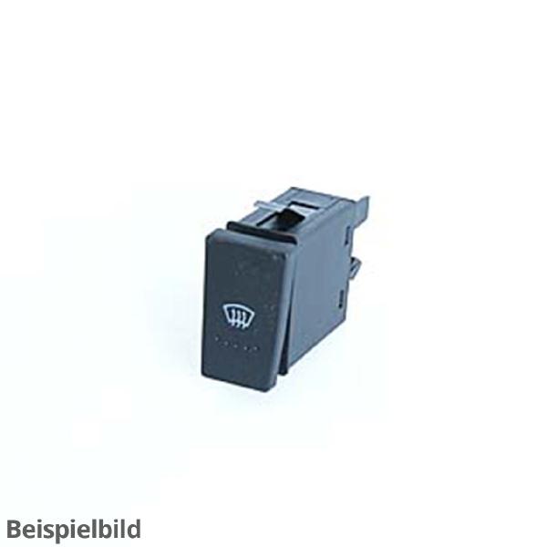 Drucktaster für beheizbare Frontscheibe satinschwarz/weiss 7E0959622A WHS