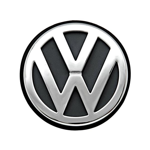 VW-Emblem 7P6853630D FOD schwarz hochglänzend/chromglanz, hinten