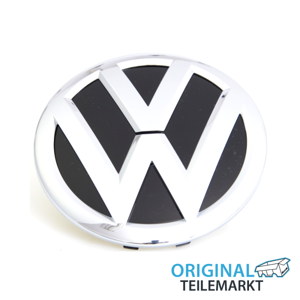 VW-Emblem 7N0853600A FOD schwarz hochglänzend/chromglanz, vorn
