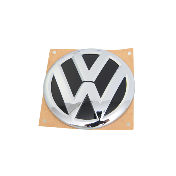 VW-Emblem 6RF853630AFOD für Heckklappe, schwarz hochglänzend/chromglanz