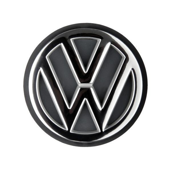 VW-Emblem 7M3853630A ULM chromfarben/schwarz