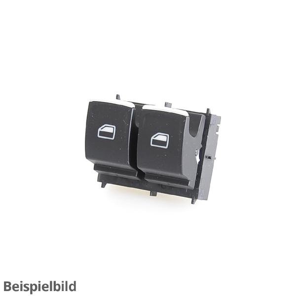 Schalter für elektrischen Fensterheber (Fahrerseite) 2 fach satinschwarz/weiss 5G0959858D WHS