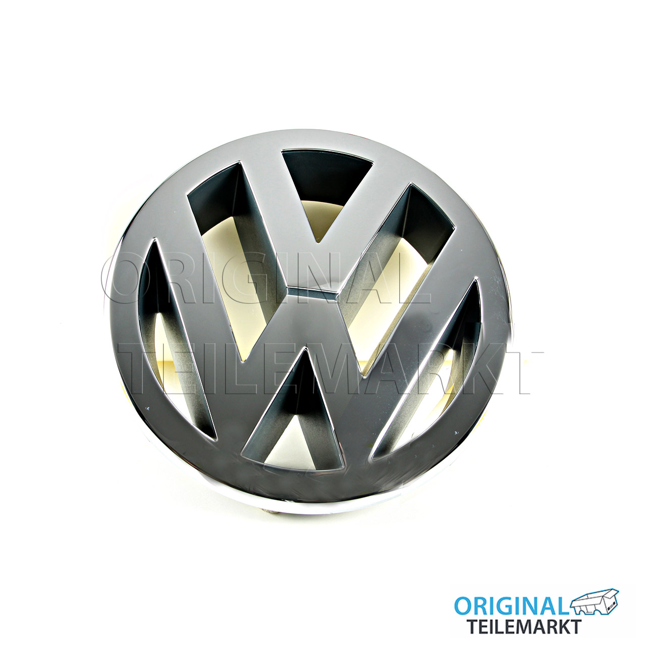Original VW Emblem vorn Kühlergrill Zeichen Logo schwarz/silber