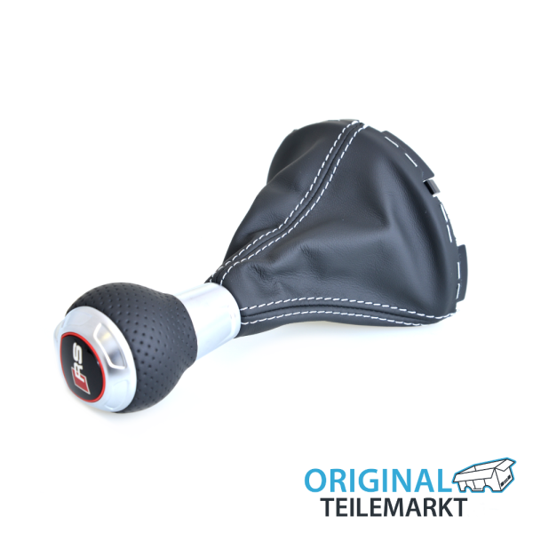 Schalthebelgriff (Leder) soul (schwarz)/silber 8J1713139J XBM