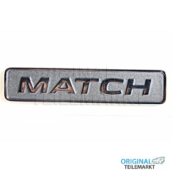 Plakette 6R0853688YIO MATCH selbstklebend, chromglanz/warm grey