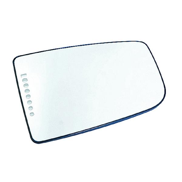 Spiegelglas rechts (konvex) beheizbar mit Trägerplatte für