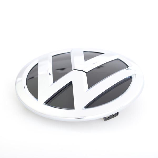 VW-Emblem 7P6853601D FOD schwarz hochglänzend/chromglanz, vorn