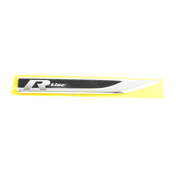 Plakette R-Line schwarz-hochglänzend/chromglanz, 510853688J FOD